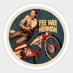 pee wee herman Art Drawing - High quality Sticker
